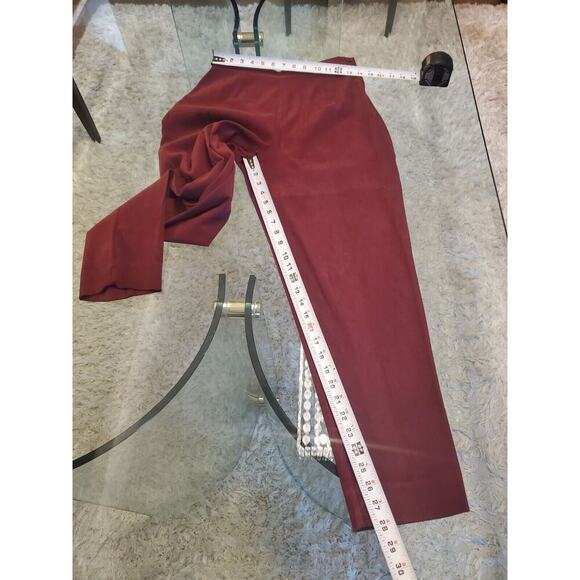 First Option Womens Maroon Single Breasted Four Button 2 Piece Pants & Coat MP - Picture 7 of 12